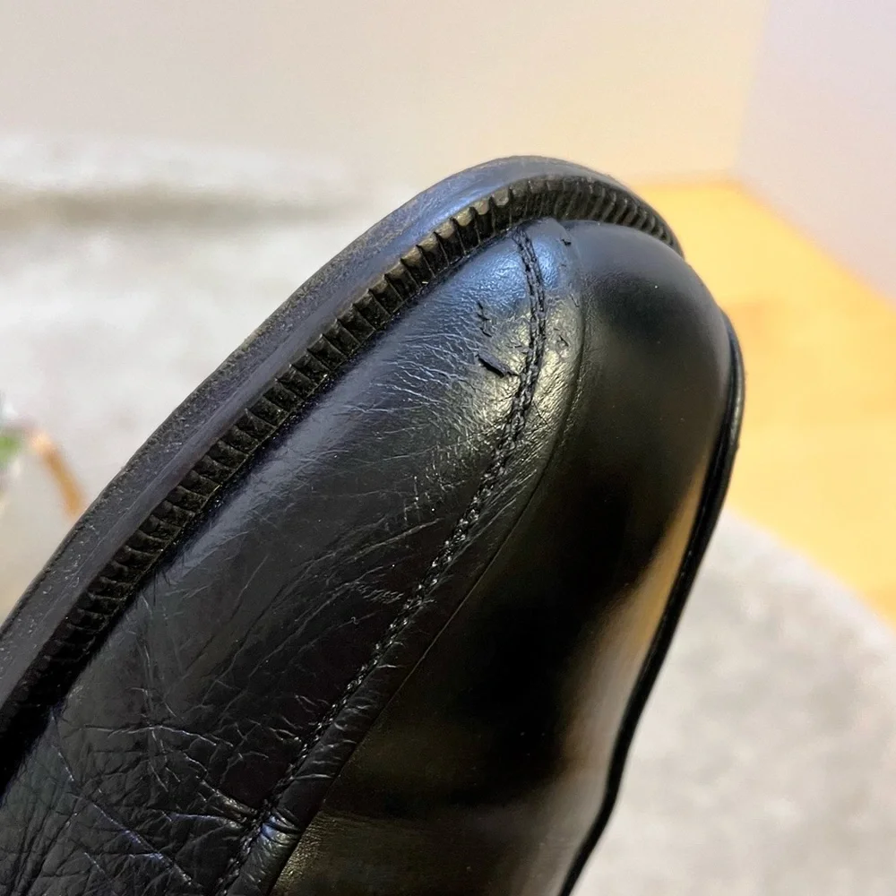 Magnanni Black Leather Oxfords - Picture 14 of 14